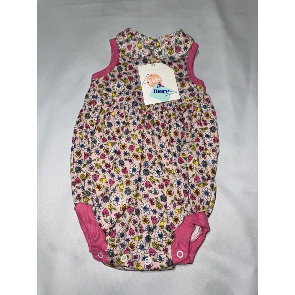 Kids And More Floral‎ Romper NWT Pink 0-6 Months